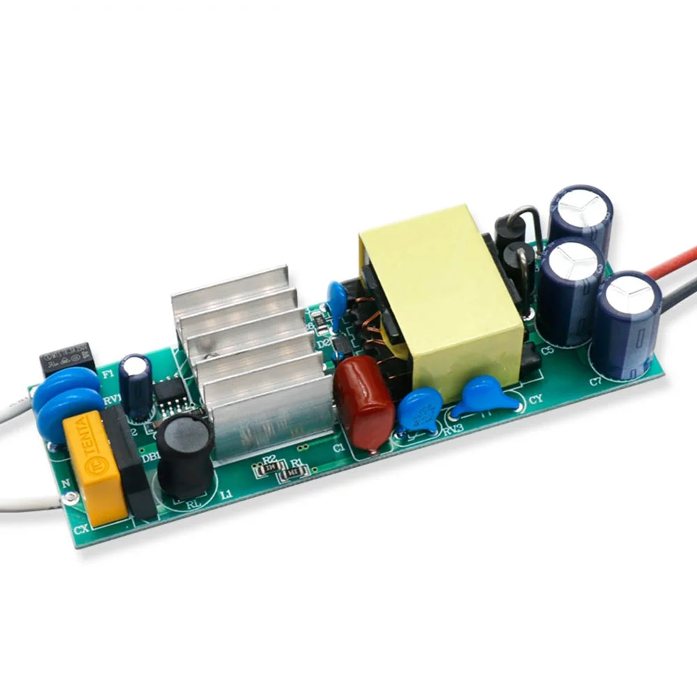 LED Driver 50W 24-46V 1500mA Power Supply Constant Current Control Lighting Transformers Bare board With Heat Dissipation DIY