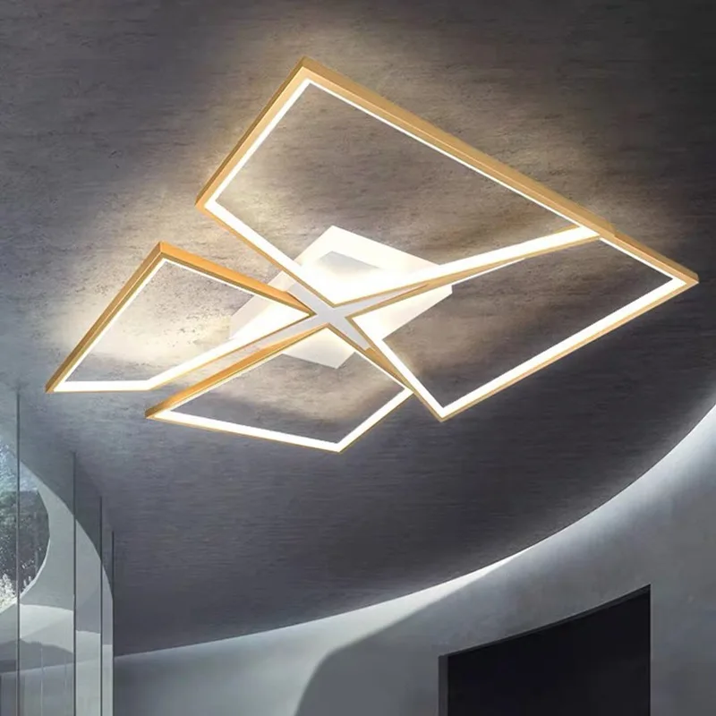 

Modern Minimalist Led Ceiling Lamp Lustre Geometric Line Ceiling Lamp Living Room Bedroom Ceiling Lamp Light Fixture Home Decor