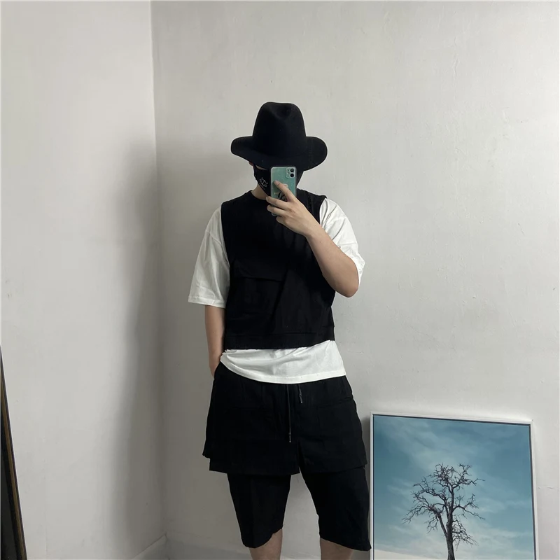 

Men's Short Sleeve T-Shirt Summer New Holiday Two Pieces Of Design Harajuku High Street Casual Casual Large Size Half Sleeve