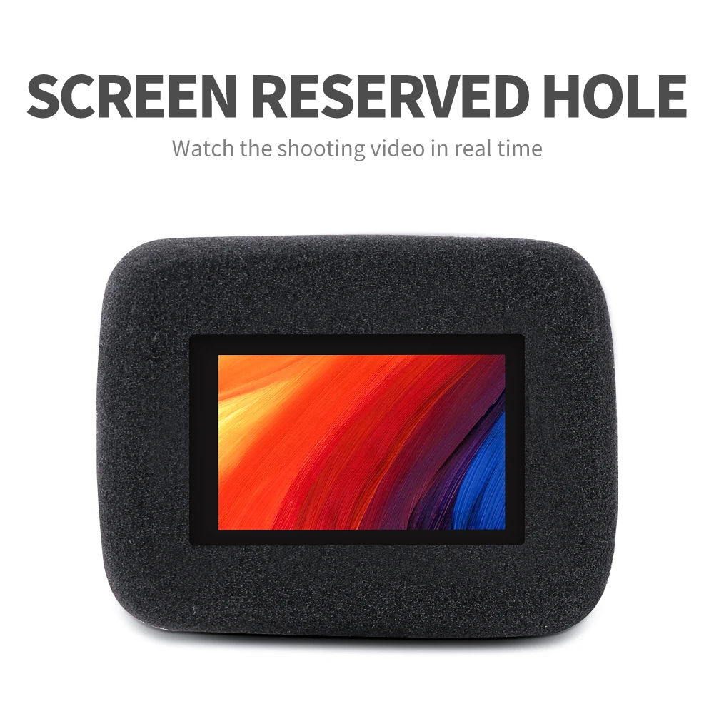 Gopro hero 10 9 블랙 버블 코튼 방풍 쉴드 스포츠 카메라 액세서리 고밀도 폼 go pro 9 보호 케이스.