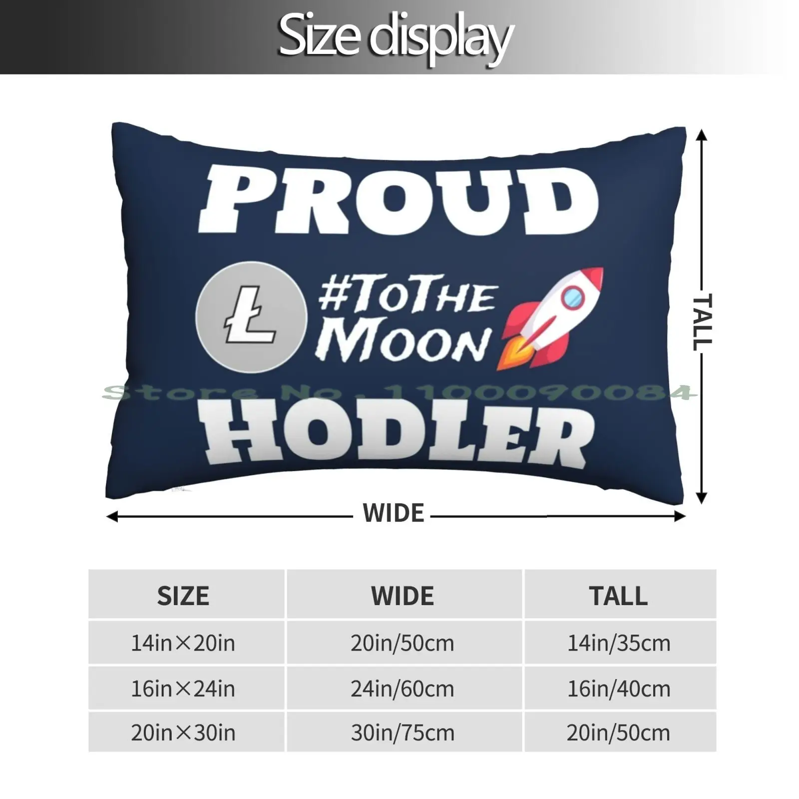 Proud Litecoin Hodler Pillow Case 20x30 50*75 Sofa Bedroom Biohazard Umbrella Corporation 2 Zombies Jill Valentine Raccoon City