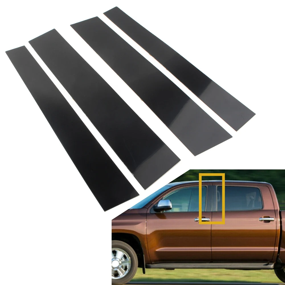 

Car Pillar Posts Door Trim Covers 4pcs For TOYOTA Tundra 2007 2008 2009 2010 2011 2012 2013 2014 2015 2016 2017 2018 2019 2020