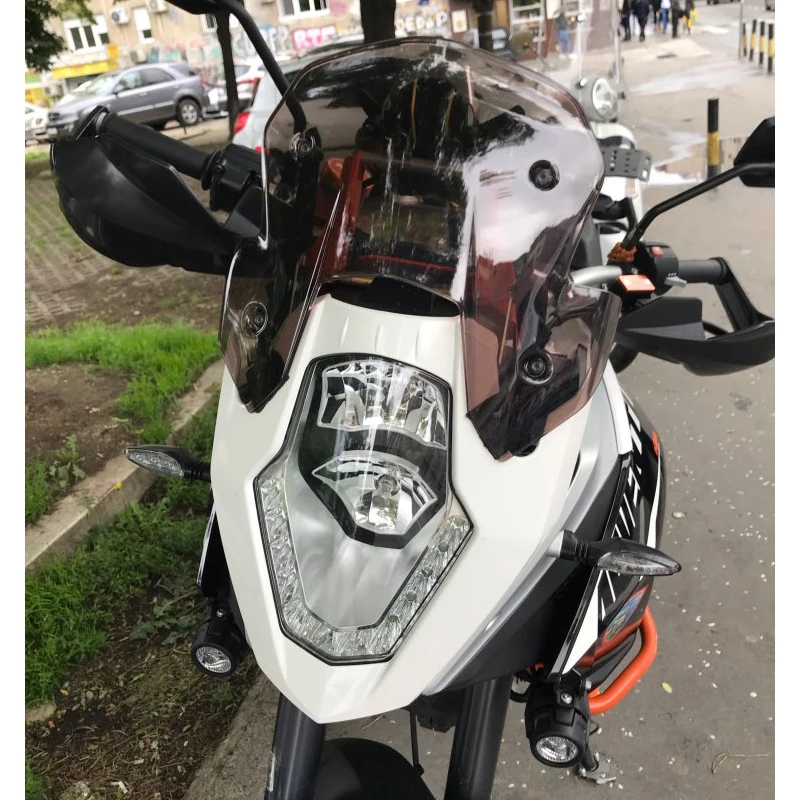 Motorcycle Double Bubble Windshield Windscreen Screen For 2013 2014 2015 2016 2017 2018 KTM 1050 1090 1190 Super Adventure R S view 3