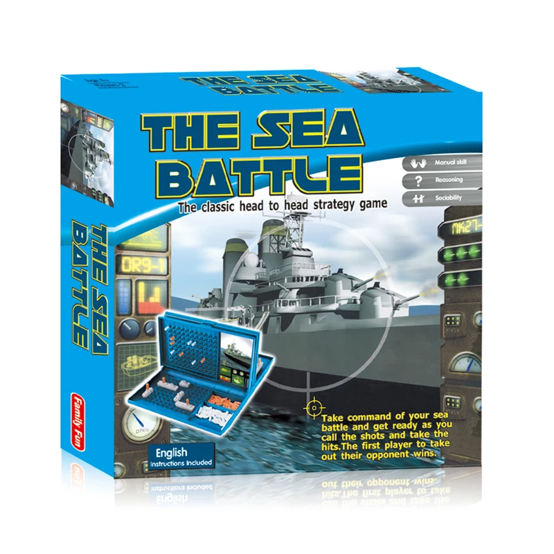 Foldable Tabletop Parent-child Interaction Strategy Sea Ships Battle Travel Games Board