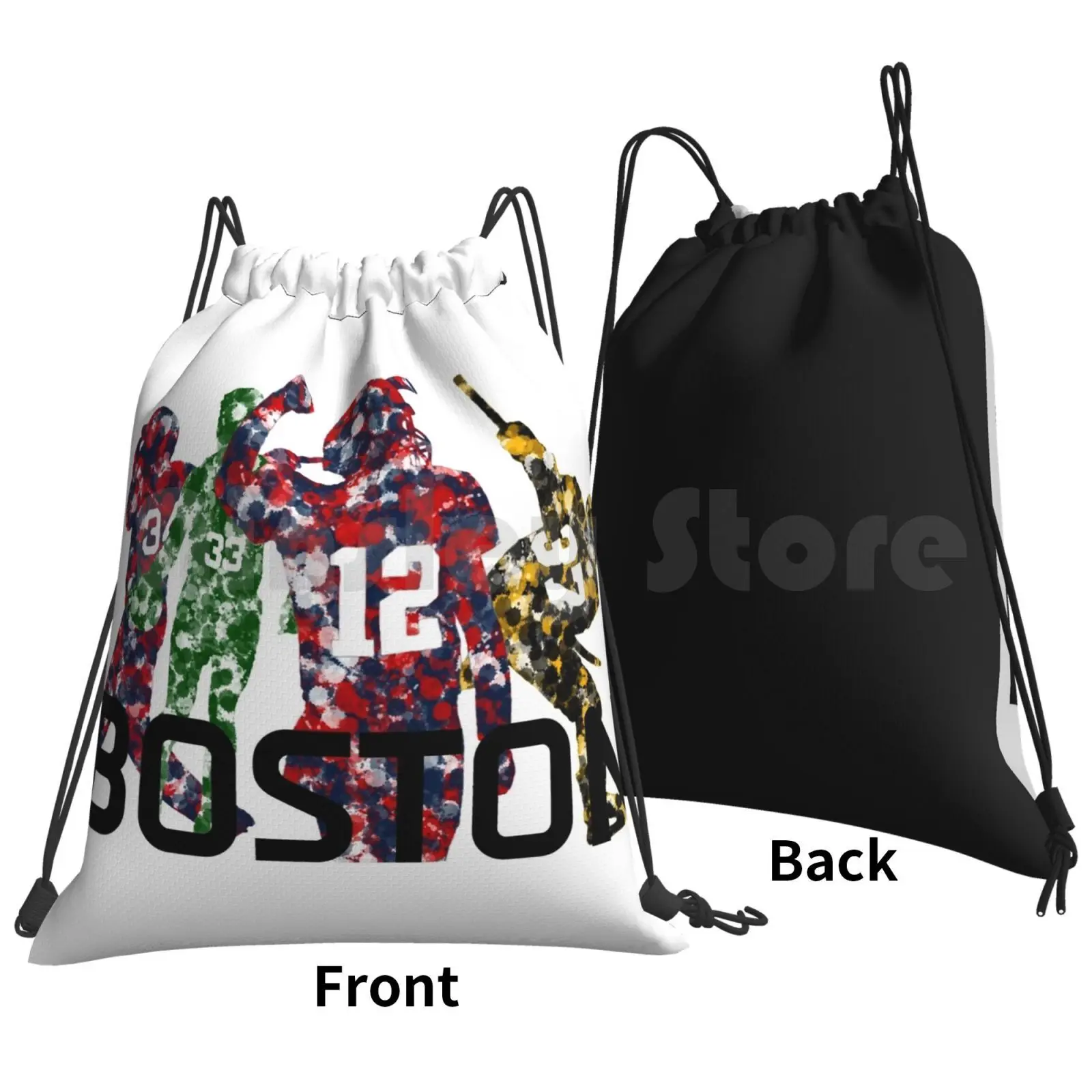 Boston Legends Backpack Drawstring Bag Riding Climbing Gym Bag Boston Legends Massachusetts New England Sports City Football