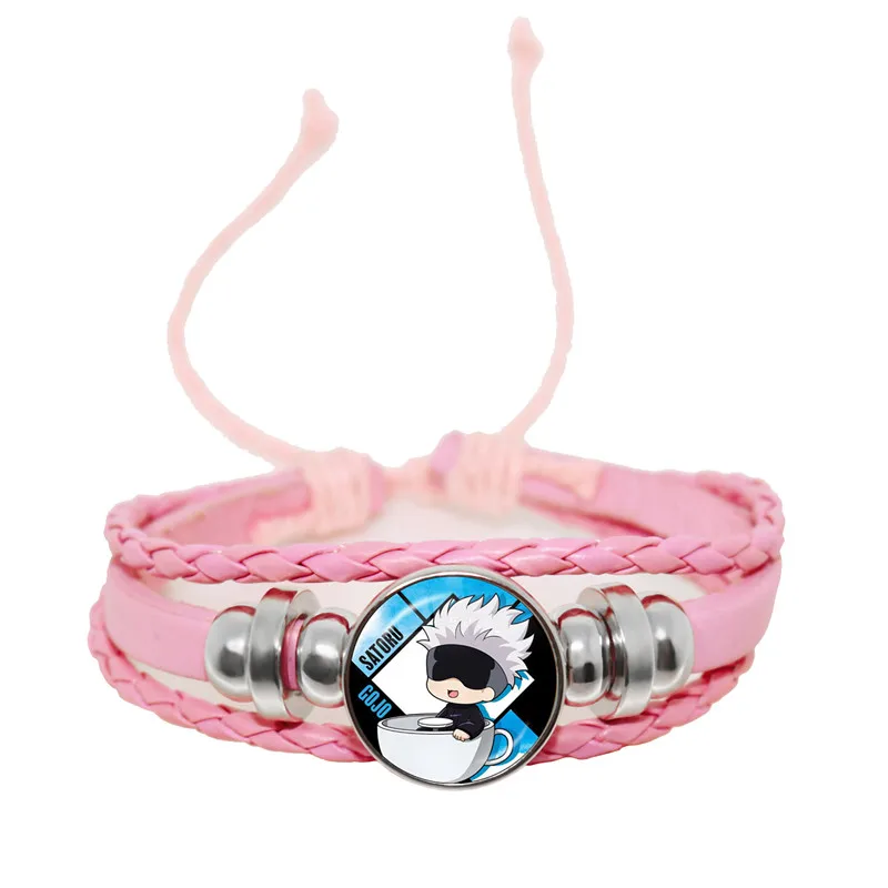 Anime Jujutsu Kaisen Bracelet Satoru Yuji Itadori Fushiguro Megumi Kugisaki Nobara Toge Inumaki Figure Charms Bangle Jewelry