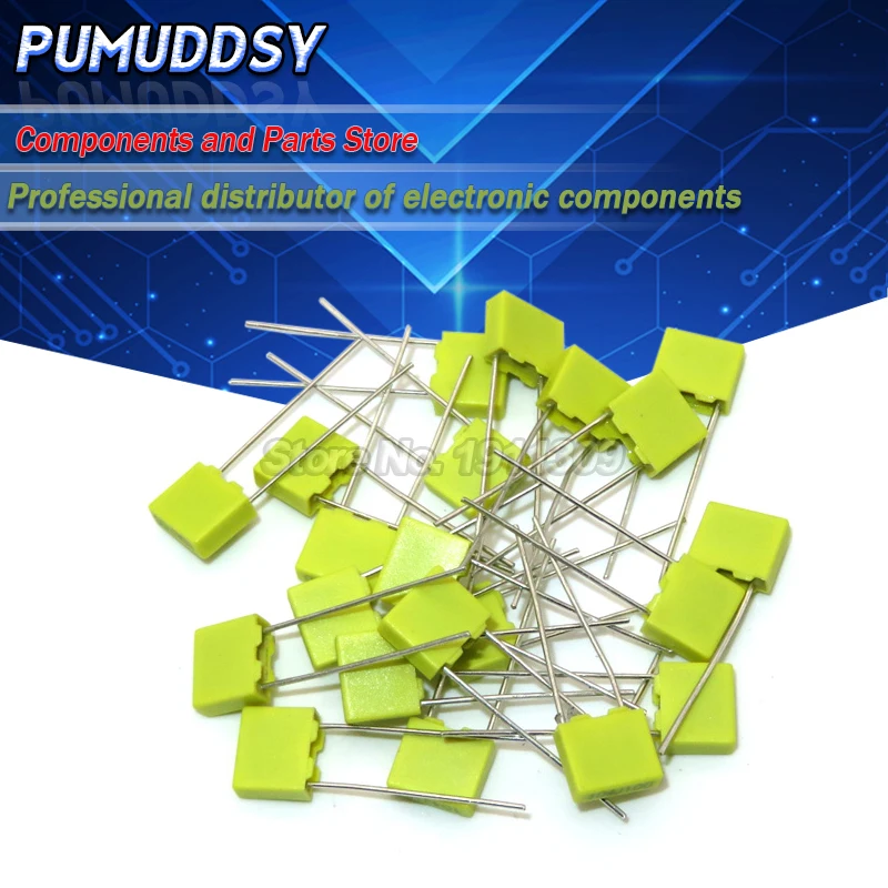 100PCS Polypropylene Safety Plastic Film 100V 1nF ~ 470nF 100nf 220nf 10nf 47nf 22nf 1nf 0.47uf 0.1uf 8.2nf Correction capacitor