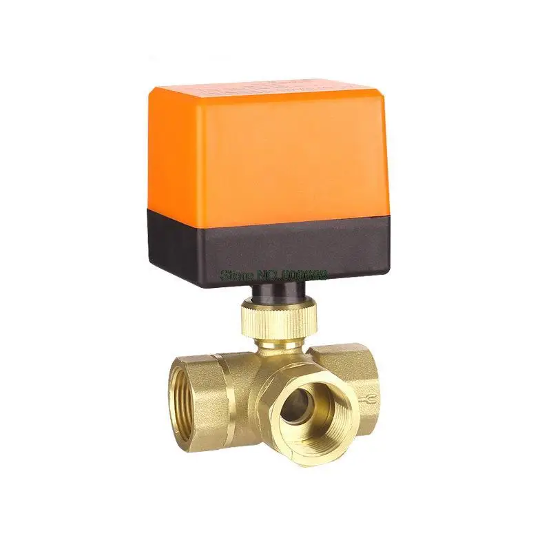 

DN15 DN20 DN25 Brass 3 Way Electric Ball Valve Central air-conditioning Fan Coil