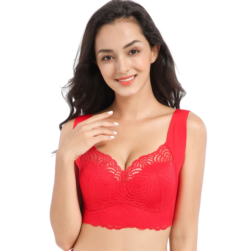 

Women's underwear sexy lace bra deep V lace bra push high bra women's underwear large size bra