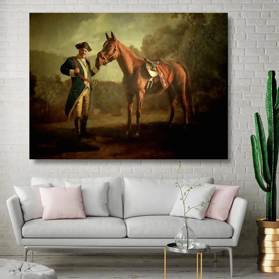 Tony Soprano Washington With Horse Funny Movie Actor Vintage Wall Art Picture Canvas Painting Poster And Prints Room Home Decor