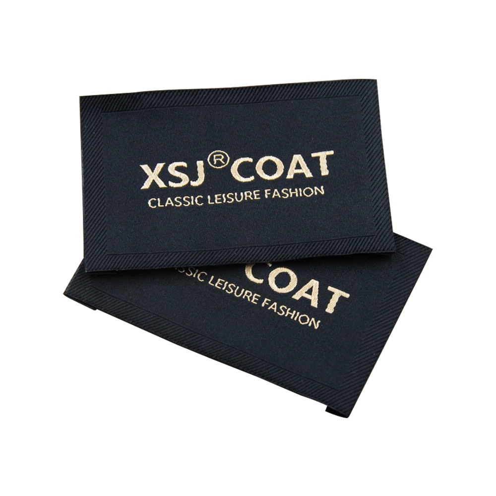 Customized Fabric Sewing Clothing Labels For Garment Brand Logo Woven Label With Personalized Name Clothes Tags For Dress