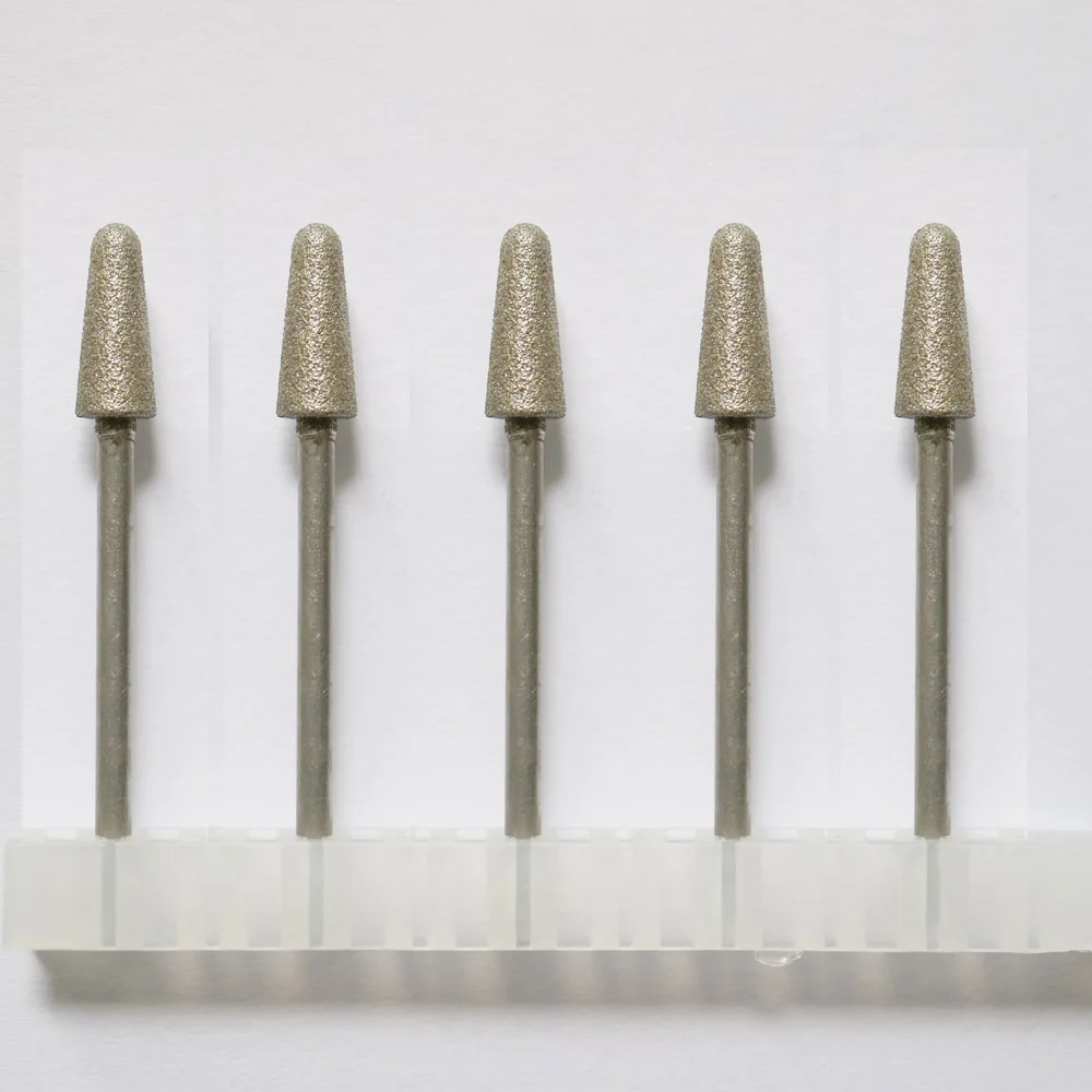 

5 шт. стоматологическое лабораторное 2,35 мм хвостовик HP алмазных боров (алмазная шлифовальная головка зубной протез из нефрита Изумрудный полировка