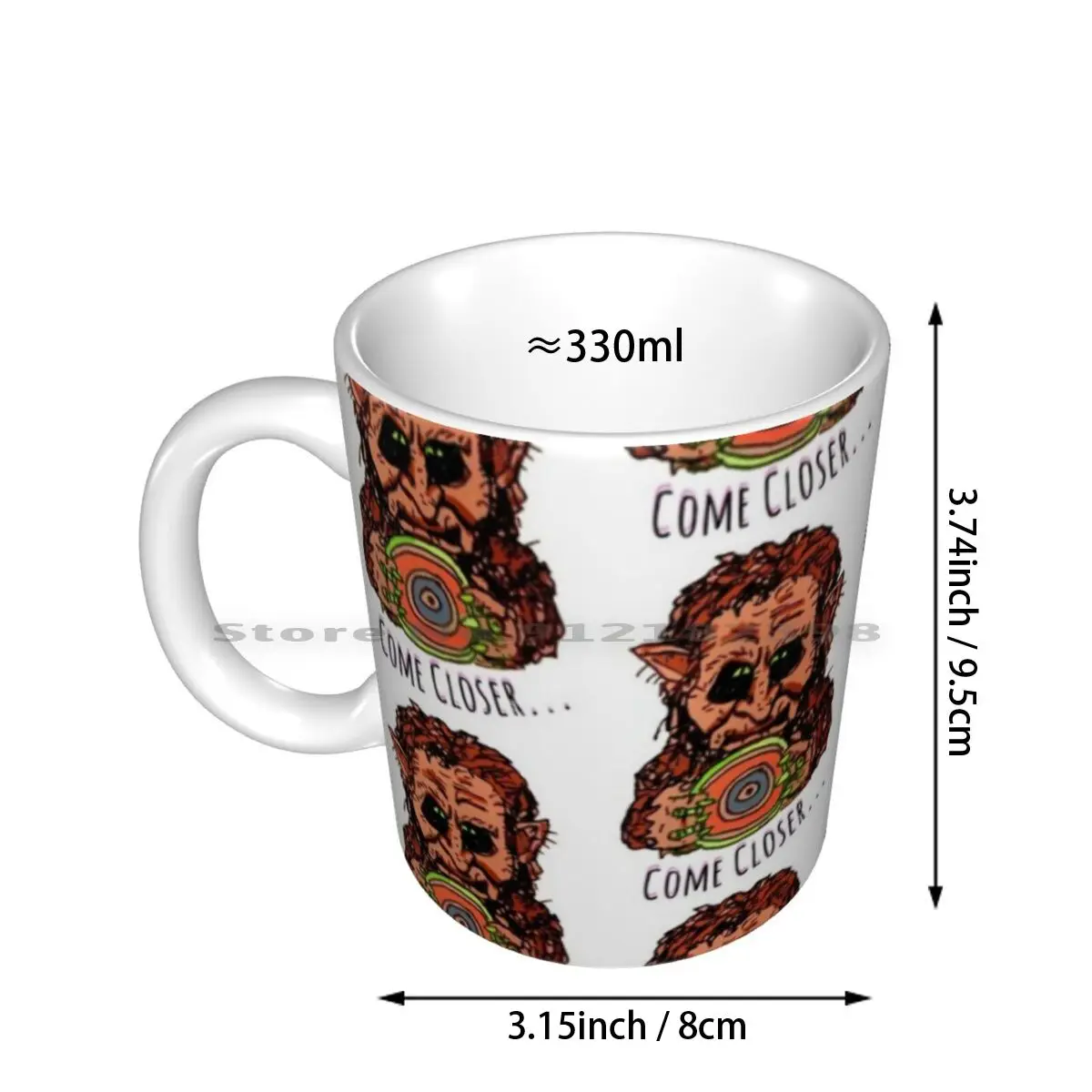 Troll Ceramic Mugs Coffee Cups Milk Tea Mug Horror Movie Classic B Movie Ghoulies Creative Trending Vintage Gift Bottle Cup