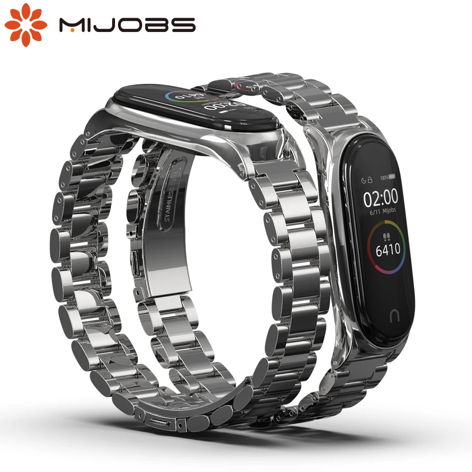 Bracelet for Miband 3 4 5 6 Metal Correa for Mi Band 6 Strap Opaska for Xiaomi Mi Band 5 Strap Correas Mi3 NFC Global Wristband