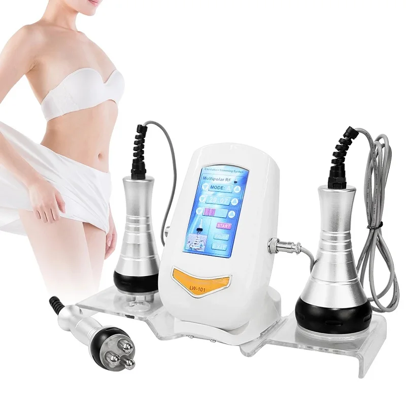 

3 in 1 RF Tool 40K Cavitation Ultrasonic Body Slimming Machine Multi-Polar Radio Frequency Anti-Wrinkle Rejuvenation