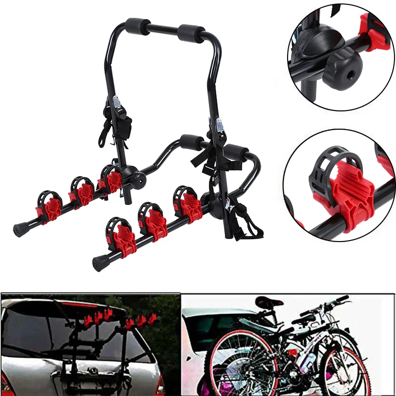 portabici da auto Samger Car Rear Bike Rack Carrier caricamento 3-Bike Trunk Mount Rack posteriore