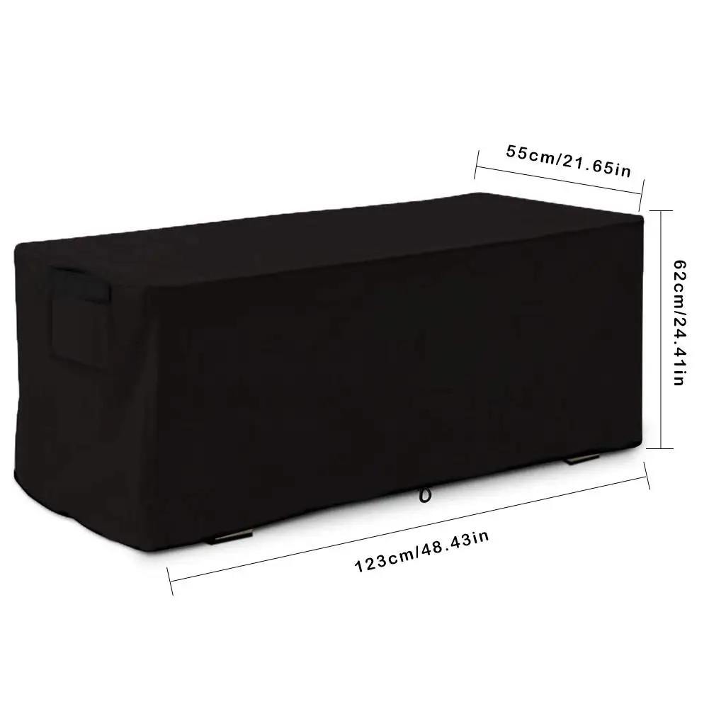 Patio Deck Box Cover Outdoor Storage Bag Container Cover For Outdoor Garden Large Deck Boxes Protection Case