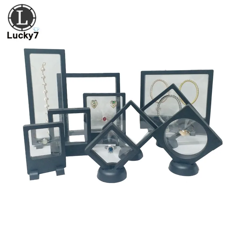 1 Piece Transparent PE Film Display Box Suspension Jewelry Ring Bracelet Box Jewelry Storage Rack