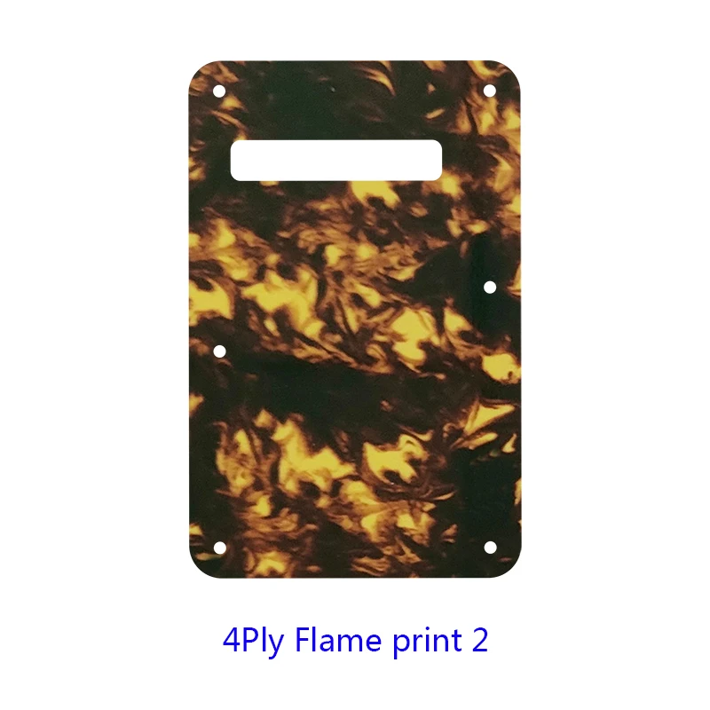 Feiman Custom Guitar Parts - For US Strat Guitar Tremolo Cover Strat Back Plate Guitar Pickguard Scratch Plate Flame Pattern