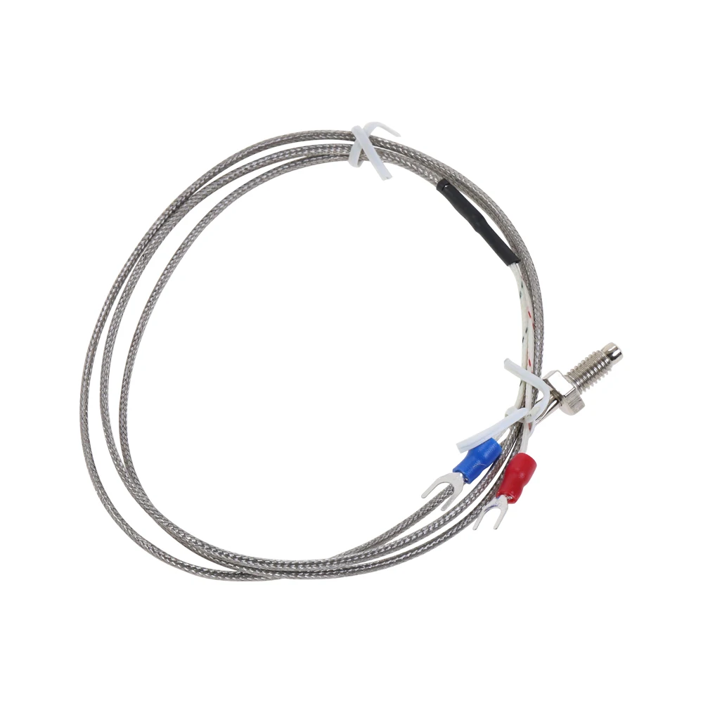 M6 Thread E Type Thermocouple Temperature Controller 0-400C Sensor Cable Wire 1M 2M 3M