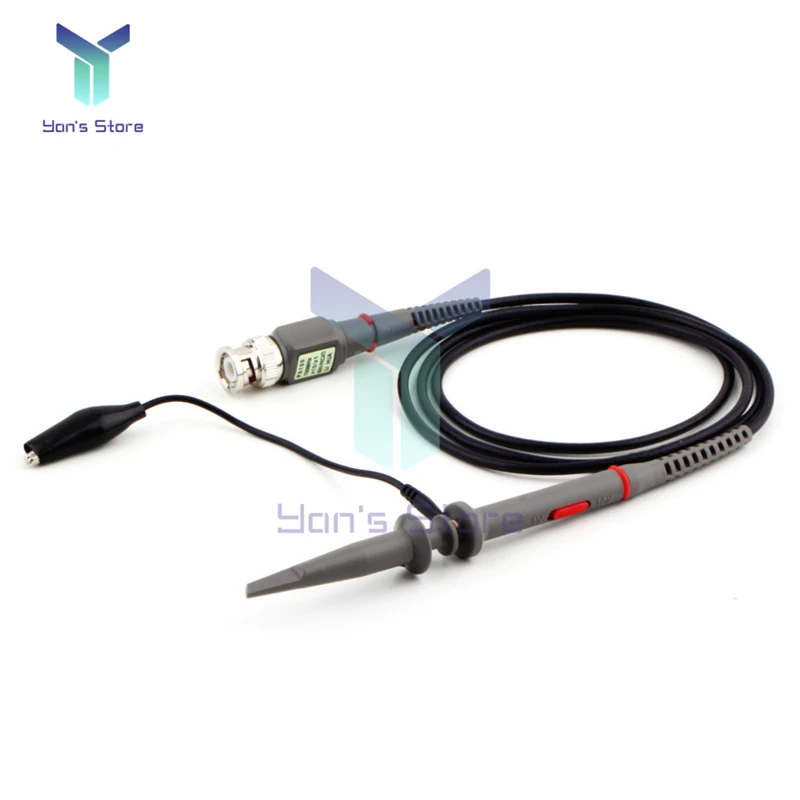 P6100 100MHz Oscilloscope Scope Clip Probe Test Leads High Precision Scope Analyzer Alligator Test Clip Probe for Tektronix HP