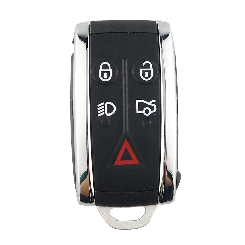 YIQfeat-Coque de clé de voiture intelligente à 5 boutons, étui Keyless Go pour guitXF, XK, XKR, X-Type, S-Type, 2007, 2008, 2009, 2010, 2012