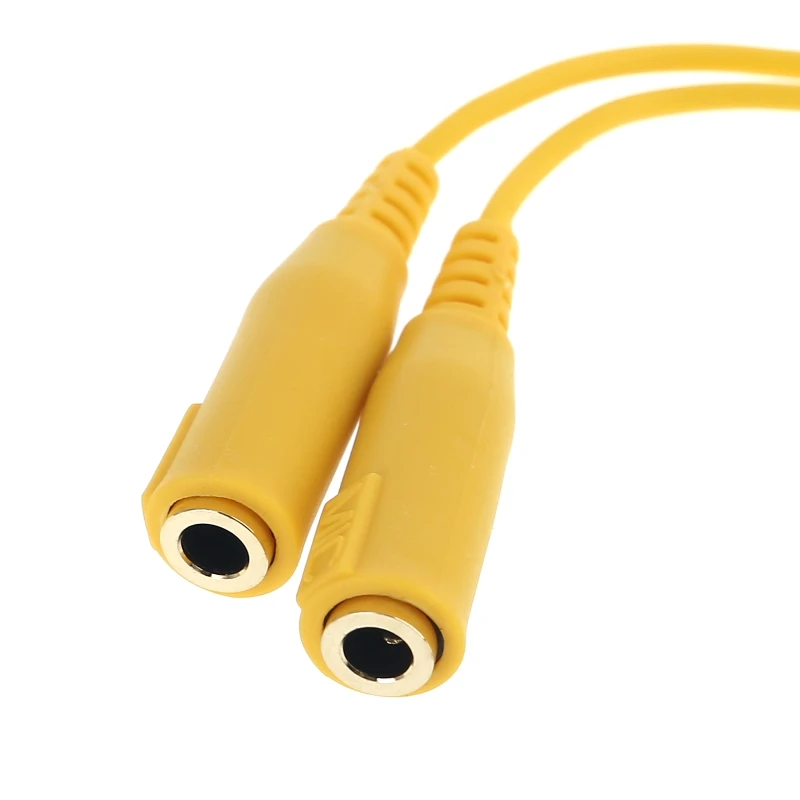 كابل تمديد لسماعات الألعاب steelseries siberia v2 ، بطول 2 متر مع مقسم سماعة رأس 3.5 مللي متر