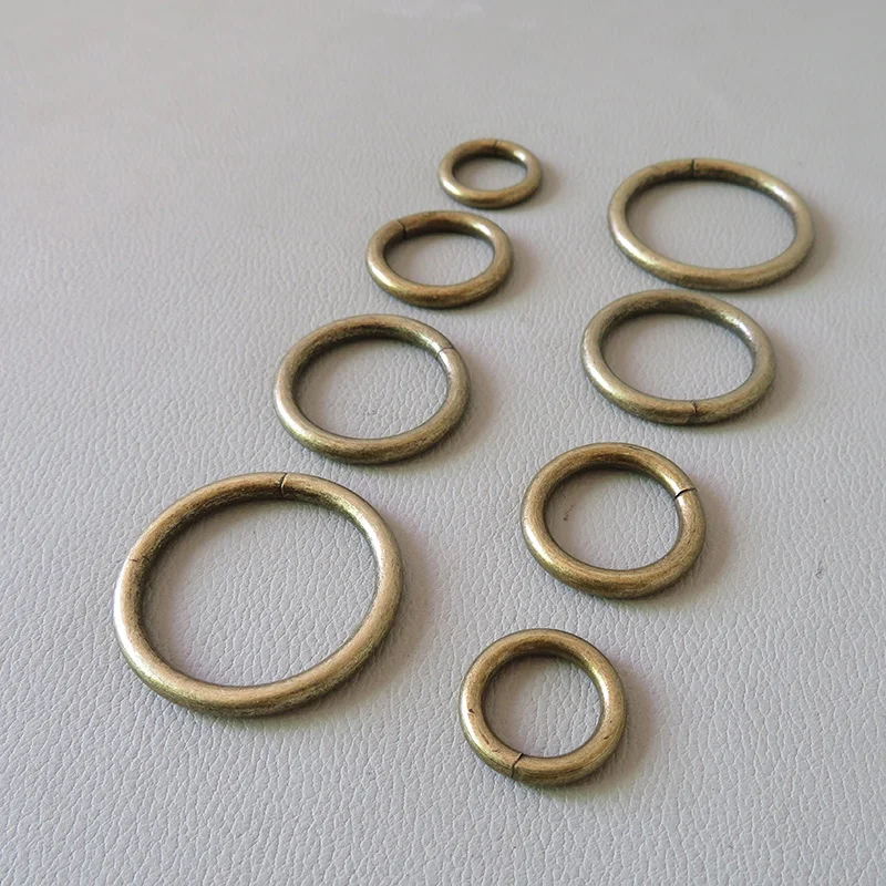 20PCS 15mm 20mm 25mm 32mm Metal O Ring Belt Loop Buckle Hardware For Dog Collar Handbag Harness Straps Clasp Handmade Accessory