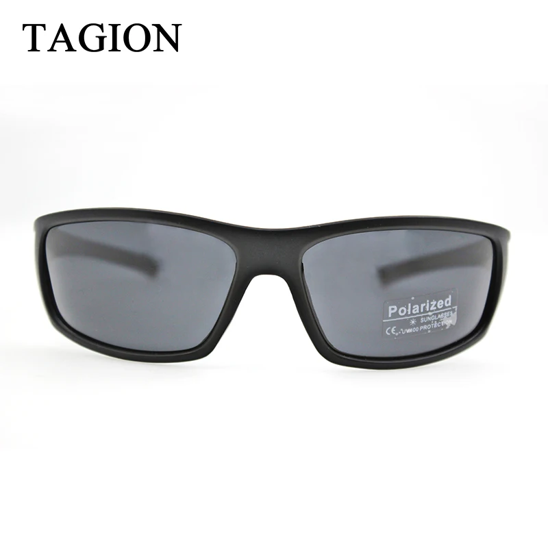 2024 TAGION Luxury Designer Brand Men\'s Sports Sunglasses Polarized UV400 Outdoor Eyewear Driving Lenses Black Glasses TG5104