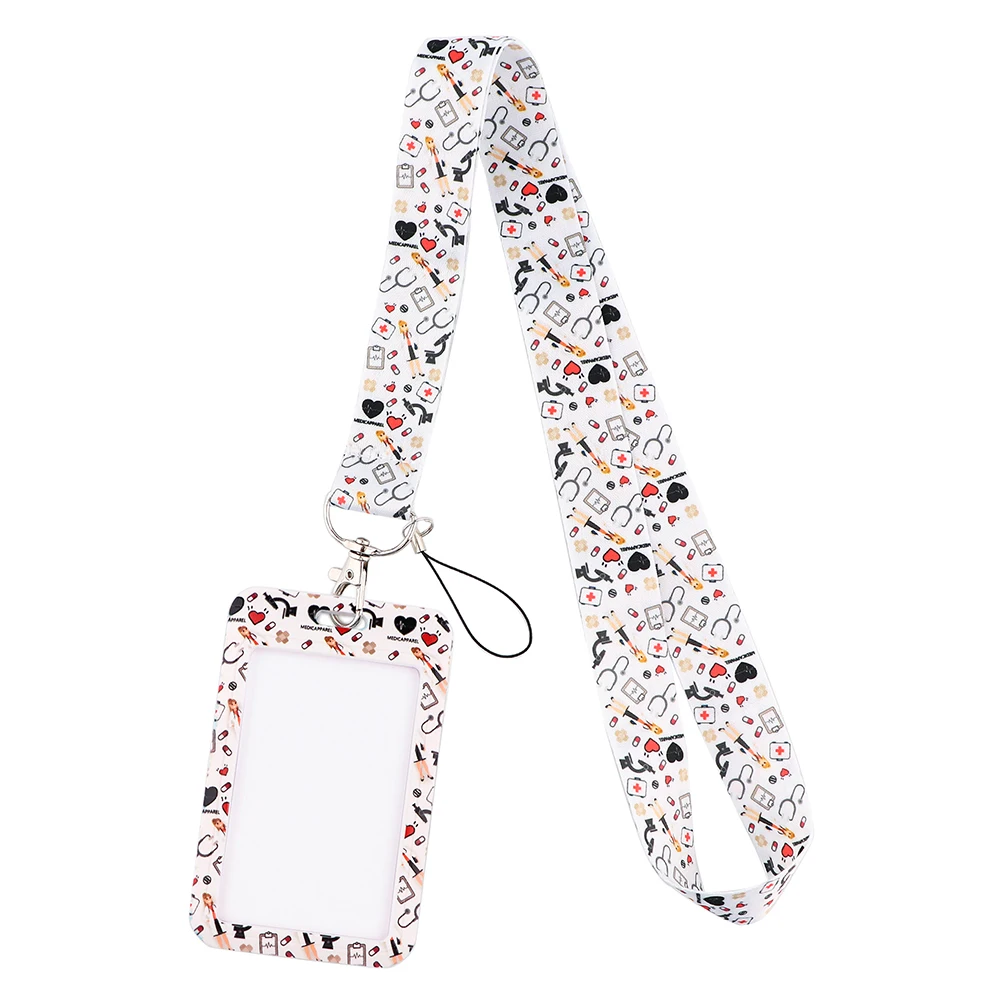 ER1101 Medical Supplies Lanyards ID Badge Holder Bus Pass Case Cover Slip Bank Credit Card Holder Strap Cardholder For Doctor