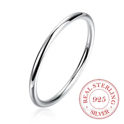 Genuine 925 Sterling Solid Silver Bracelet Fashion Personality Simple Smooth Bangles For Women Wedding Engagement Jewelry/qwfa