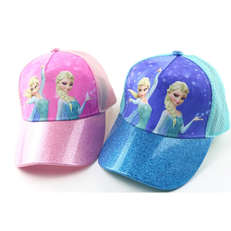 Disney Frozen 2 Elsa Anna Kids Hat Baby Girl Caps Baby Princess Cartoon Cute Baseball Cap Fashion Summer Sun Protection Hat