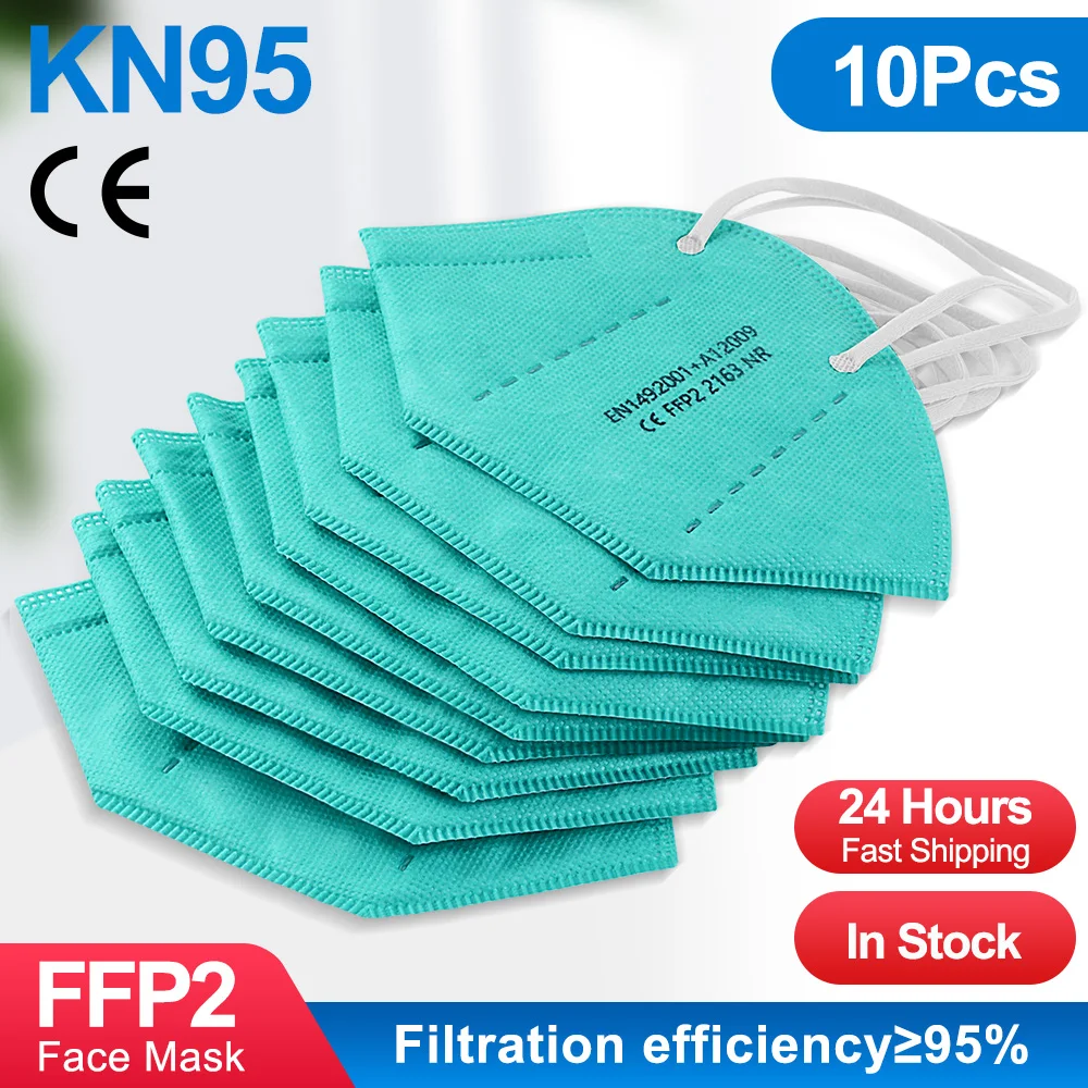 

FFP2 Mask Mascarillas KN95 Face Masks 5-Layer Filter Filtration Anti-Dust Mouth Face Maske Protective Health Care Mask Masque