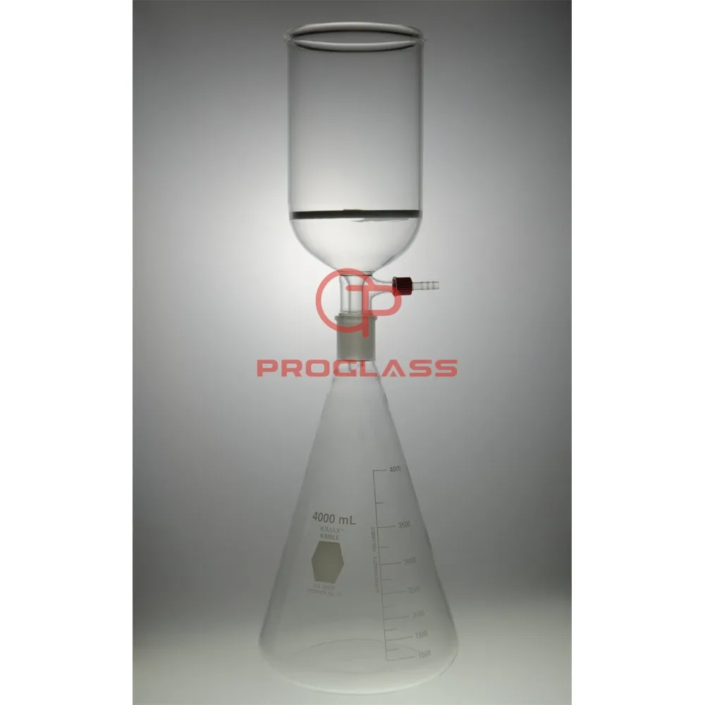 Filtering buchner set ,Erlenmeyer flask plus the Buchner Funnel,2000mL+4000mL