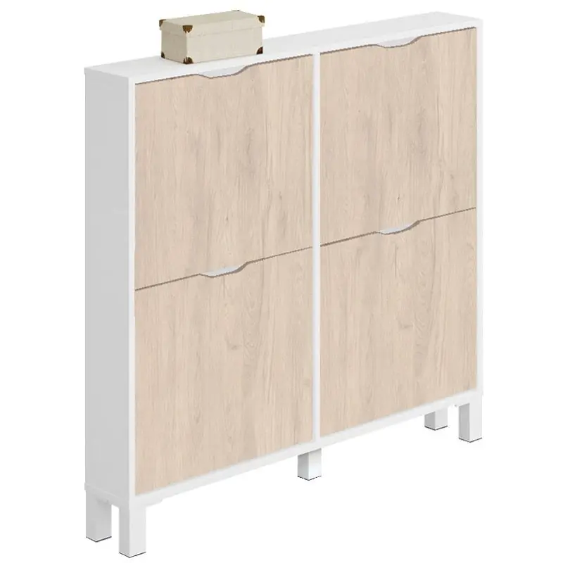 Shoemaker hallway oak and white glitter narrow furniture 4 doors 98x17