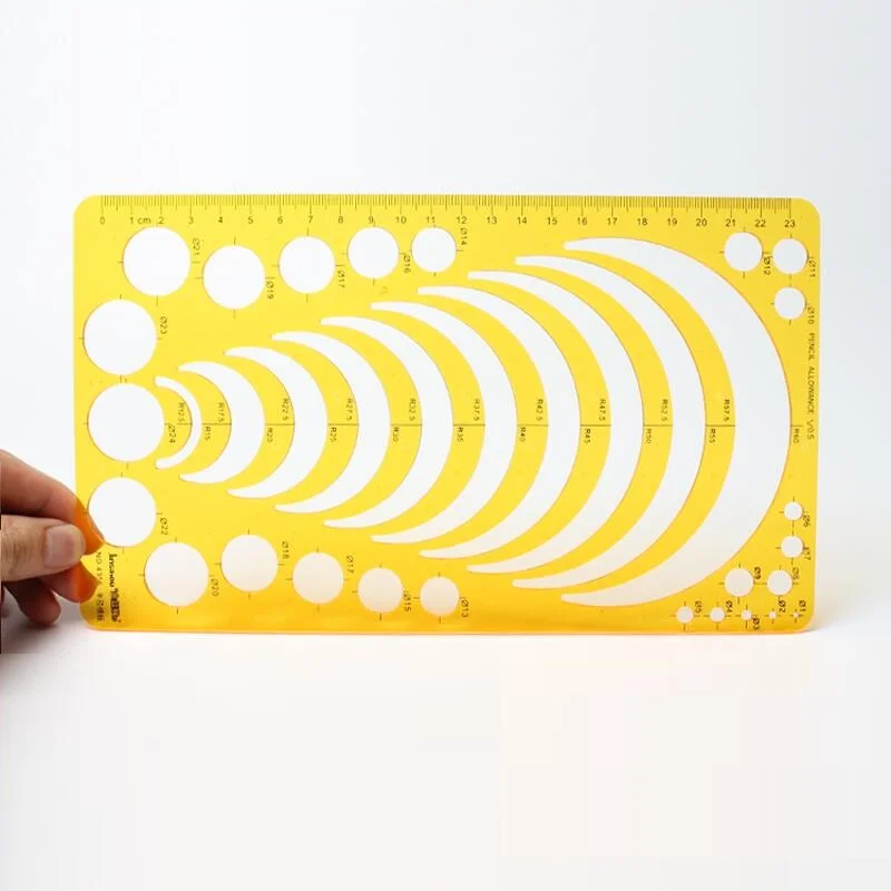 Arc Radius Drawing Template Semicircle Ruler Drafting Template Jewelry Building Design No.4356