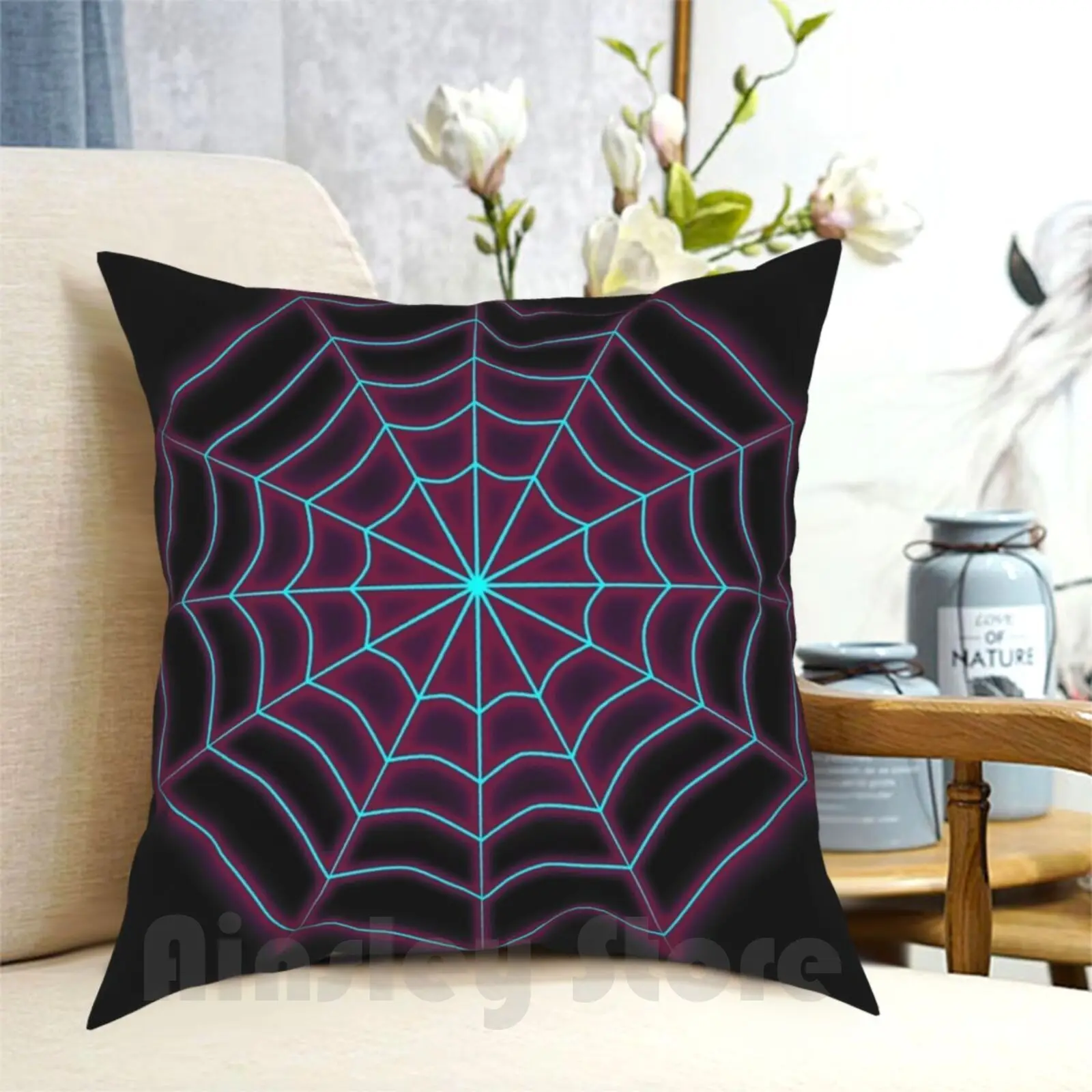 Twilight Web-Gwen Pillow Case Printed Home Soft DIY Pillow cover Gwen Spider Spidergwen Turquise Magenta Hero Superhero