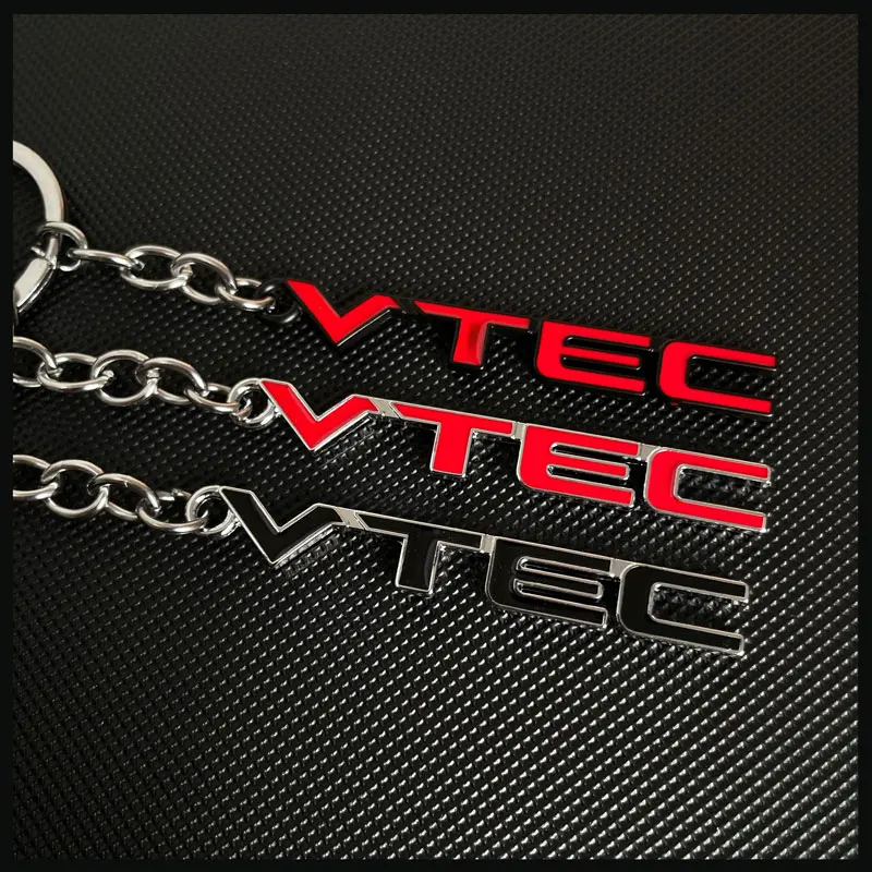 Car Styling High Quality VTEC Badge Car Keyrings Keychain For Honda Civic Accord Odyssey Spirior CRV SUV Key Ring Accessories