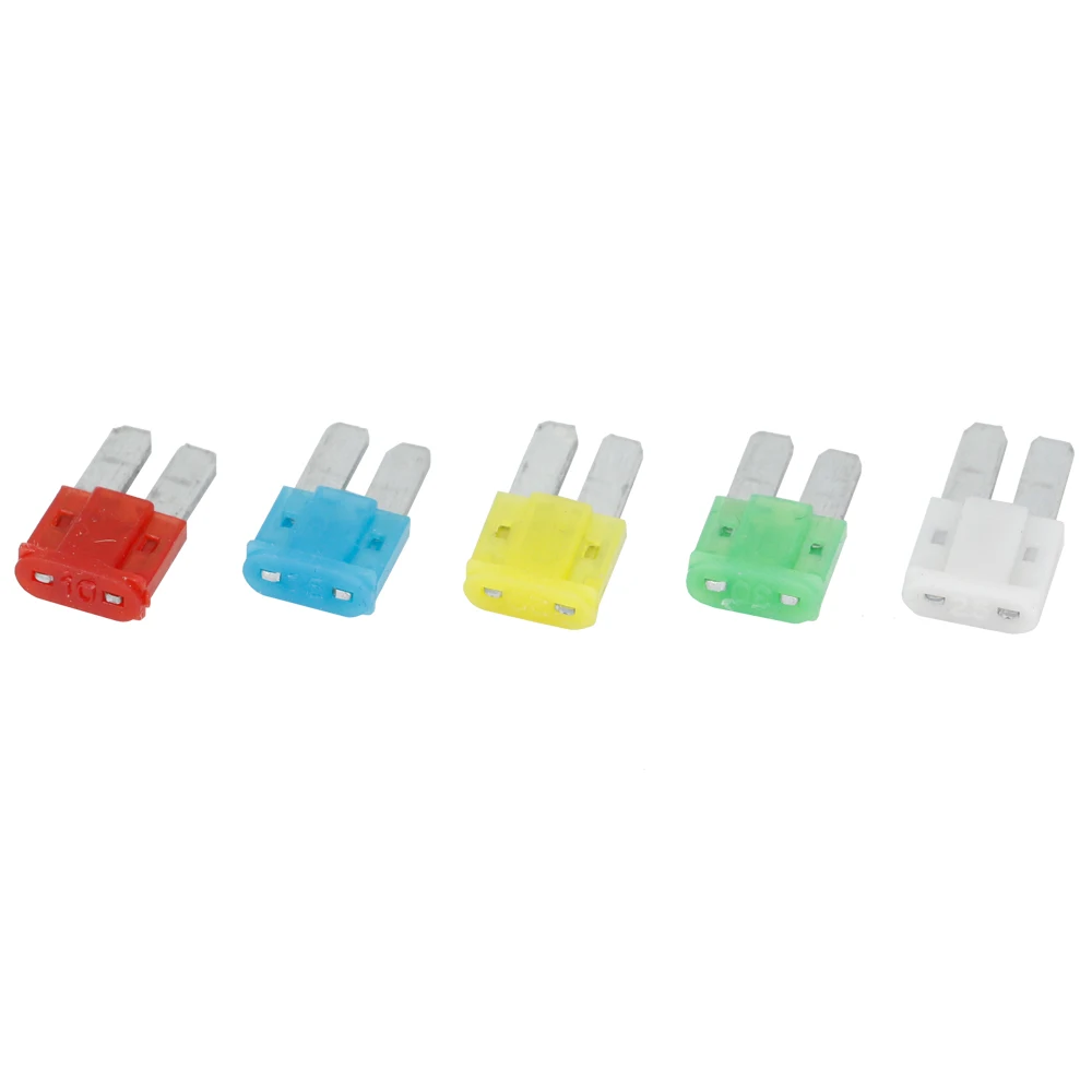 10PCS 5A 7.5A 10A15A 20A 25A 30A AMP Micro 2 Long Leg Fuse 9mmx15.5mm Mini M2 Long Foot Automobile Fuse Insert