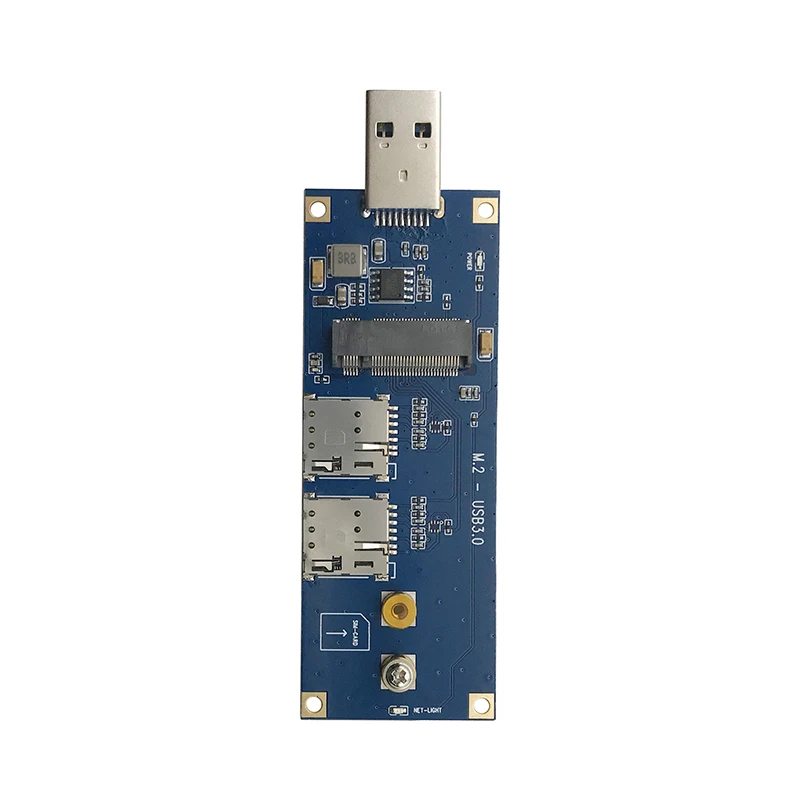 Адаптер 3G 4G 5G M.2 Key B к USB с двумя слотами для SIM-карты USB3.0 для Quectel RM500Q-GL RM500Q-AE RM510Q-GL RM502Q-AE RM502Q-GL