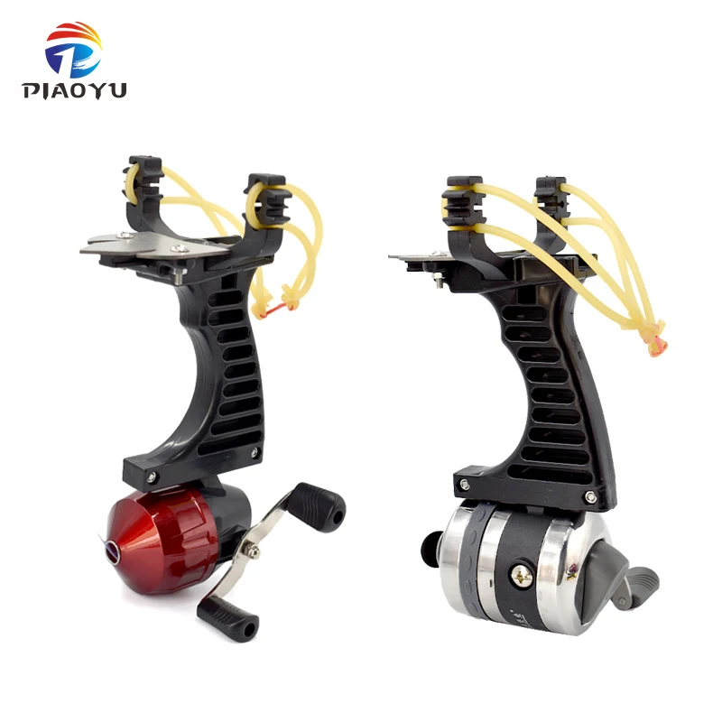 Outdoor Competitive Shooting Slingshot Professional Fish Shooting Package with Fish Dart Fishing Reel Powerful Alloy Catapult