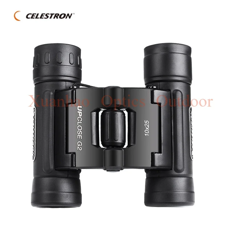 Celestron UpClose G2 10x25 Roof Binocular Pocket Mini Compact High Power Telescope For Sporting Events Travel Concerts Birds