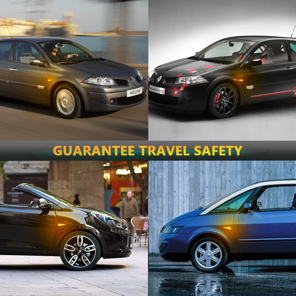 Dynamic LED Flashing Turn Signal Side Marker Lamps Car Light For Renault MK4 Vel Satis Wind Avantime Megane 2 Scenic 2 Espace 4