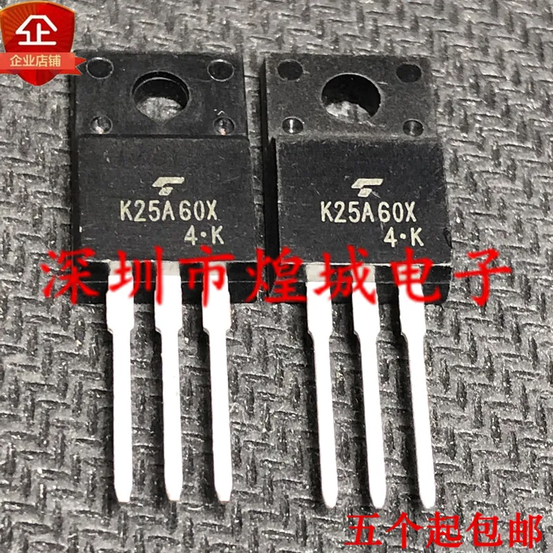 

5PCS/Lot K25A60X TK25A60X TO-220F 600V 25A 5