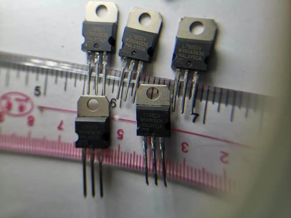 10 pces l7905cv l7905 componentes eletrônicos chip ic