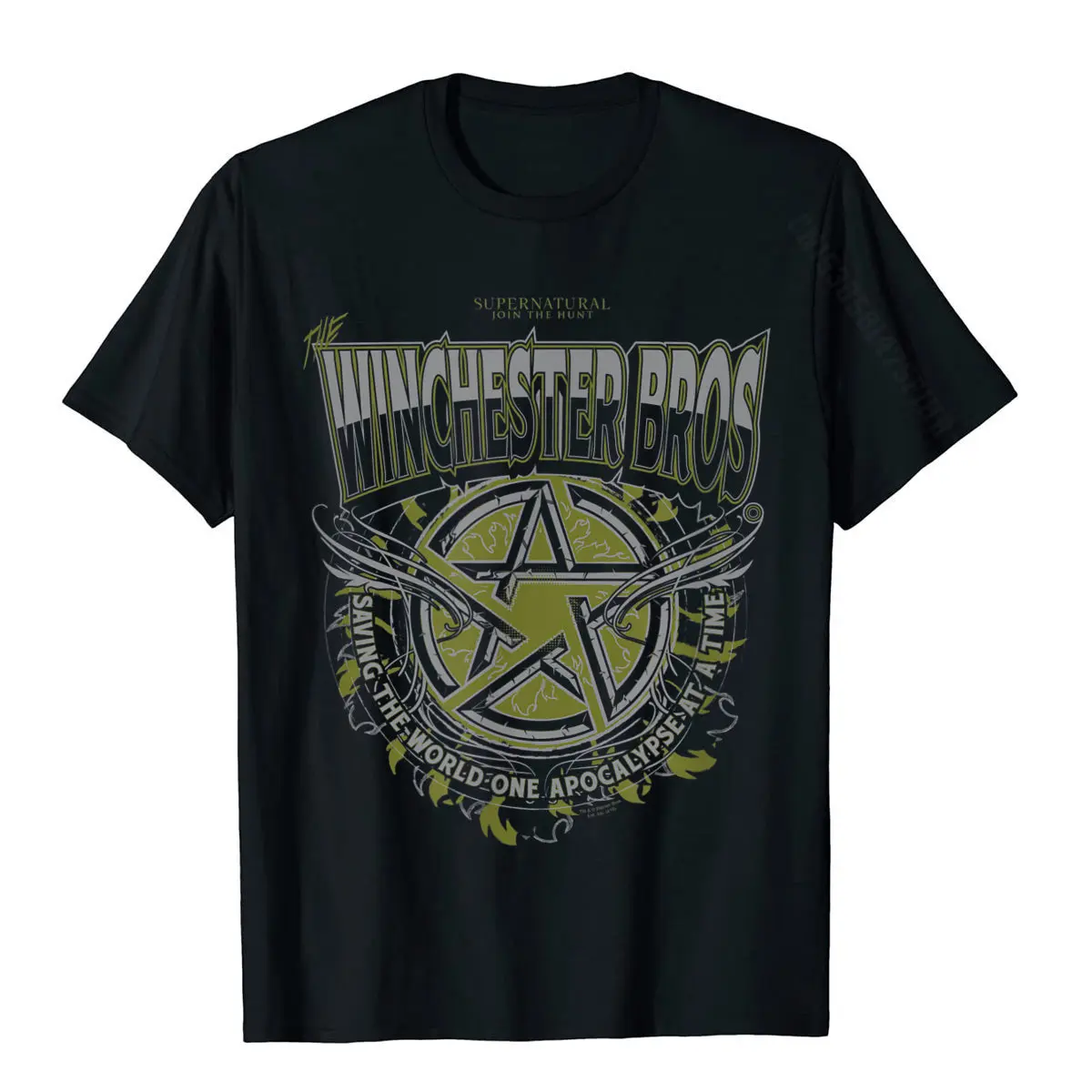 Supernatural Winchester Bros T-Shirt T Shirts For Men Summer Tees New Arrival Simple Style Cotton