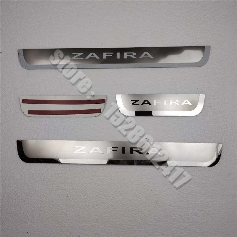 Para Opel Zafira Tourer A C para Vauxhall Zafira B 2011-2022 placa de desgaste/Umbral de puerta placa de desgaste Pedal de bienvenida estilo de coche