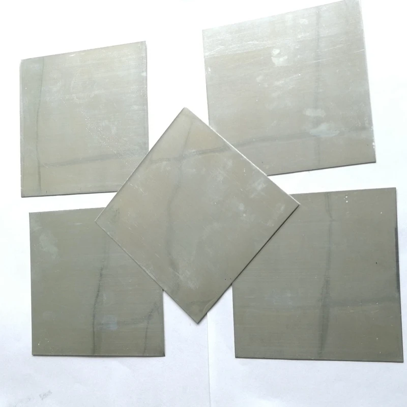 5pcs/set Pure Zinc Zn Sheet Plate Metal Foil 100mm*100mm*0.5mm diy lab science materila