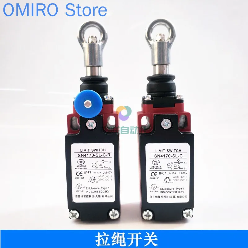 Pull Rope Switch Sn2170 / Sn4170 / Sn6170-sl-c-r Safety Emergency Stop Switch Pull Wire Travel Switch IP67