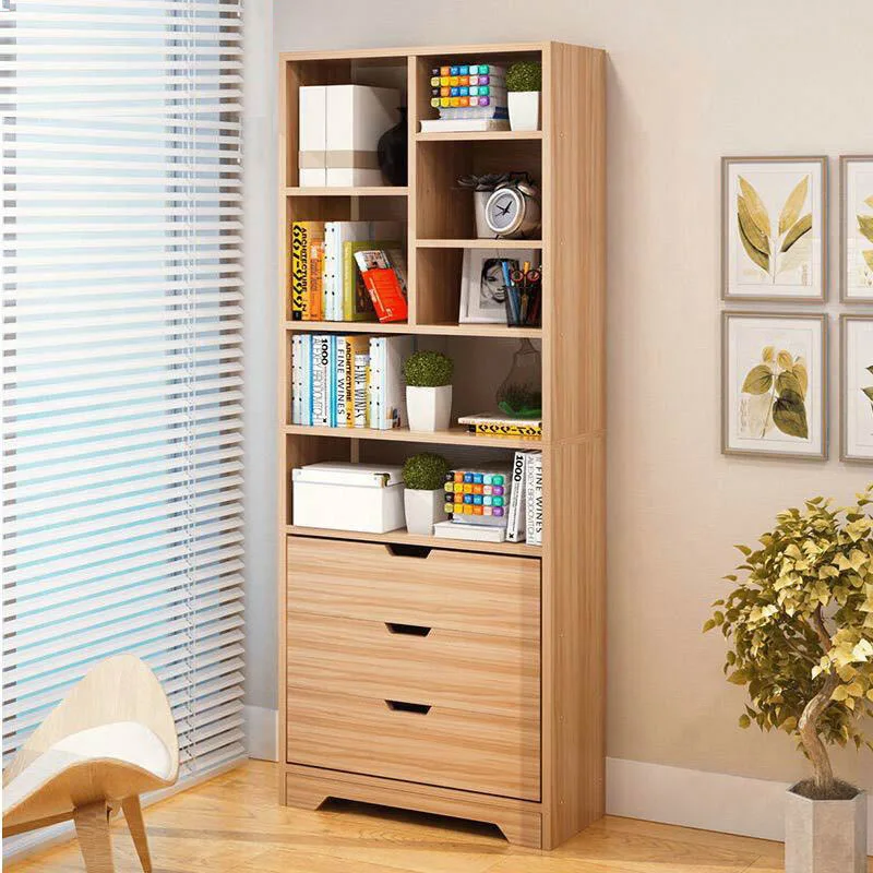 Creative Bookcase Simple Modern Students Bedroom Simple Bookshelf Economy Display Cabinet Living Room Storage Rack